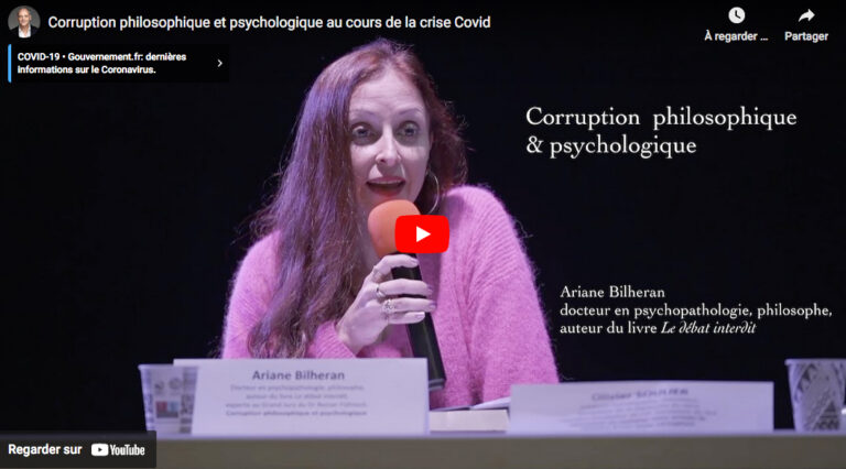Corruption philosophique et psychologique au cours de la crise Covid