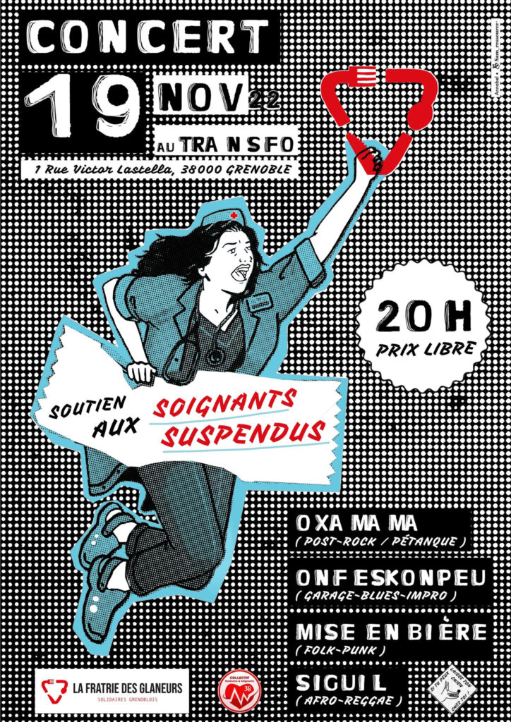 Concert le 19 novembre 2022 à Grenoble en soutien aux soignants suspendus