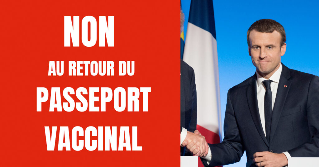 NON au retour du Passeport vaccinal !