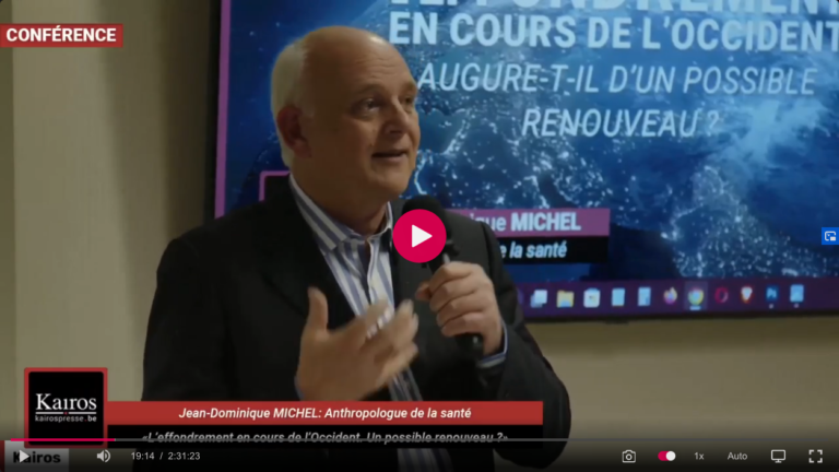 « L’effondrement en cours de l’Occident augure-t-il d’un possible renouveau ? » – Conférence de Jean-Dominique Michel, 24 mars 2023