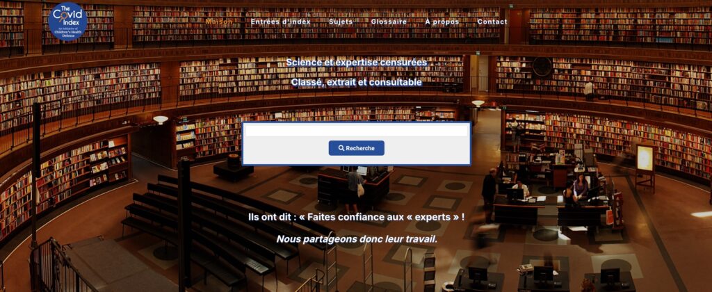 Le Covid Index : un outil pour retrouver les articles et recherches scientifiques censurés
