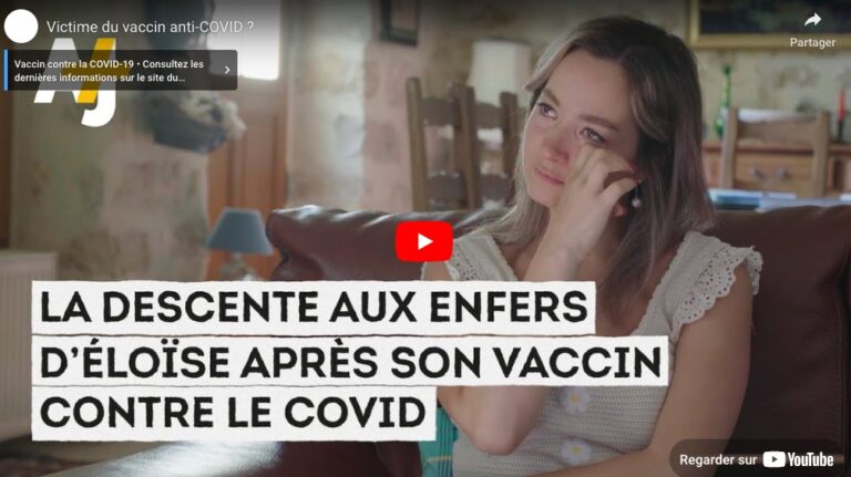 Éloïse, victime de multiples pathologies après sa deuxième dose