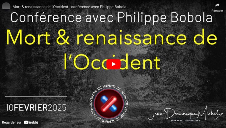 Mort et renaissance de l’Occident – conférence avec Philippe Bobola et Jean-Dominique Michel