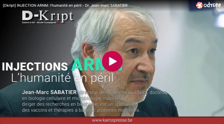Injections ARNm: l’humanité en péril – Dr. Jean-marc Sabatier