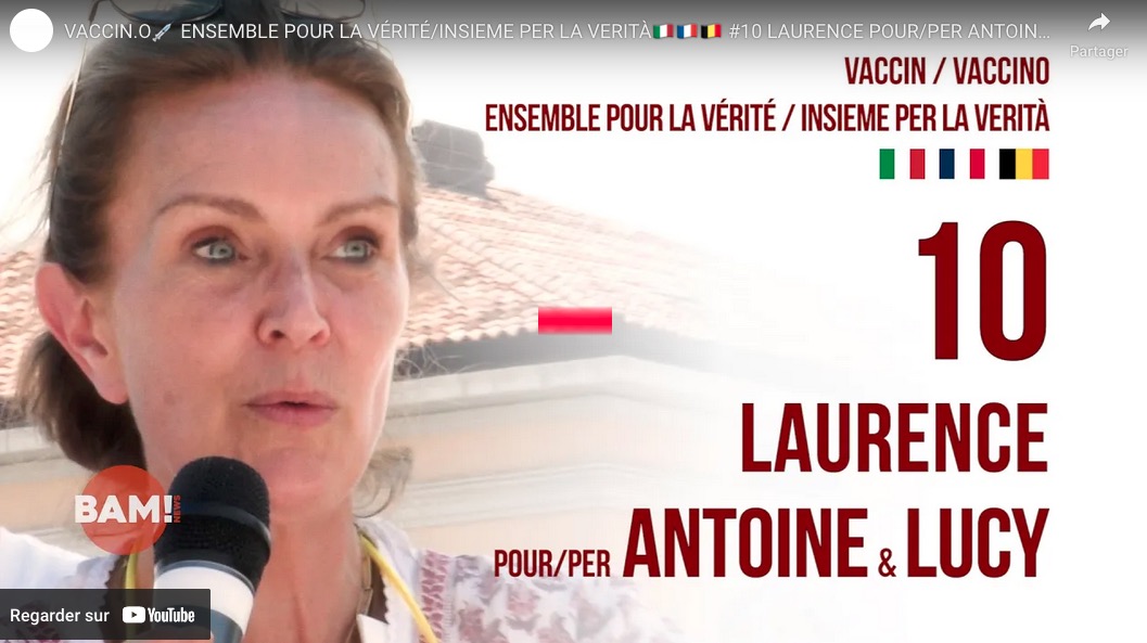 ENSEMBLE POUR LA VÉRITÉ/INSIEME PER LA VERITÀ🇮🇹🇫🇷🇧🇪 #10 LAURENCE POUR/PER ANTOINE & LUCY